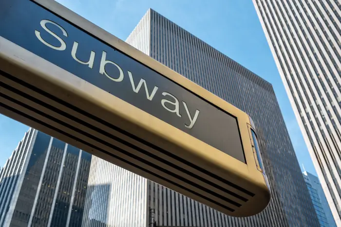 a Midtown subway sign